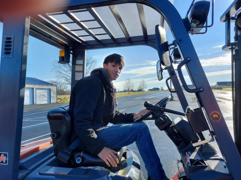 With Support of Youth Advocate Programs, Miquel Earns His Forklift Certificate