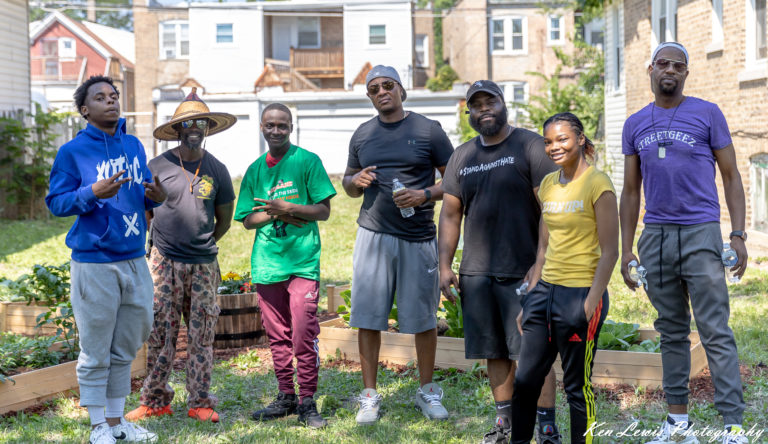 Chicago’s Washington Heights Violence Interruption Team Turns Empty Lot Into Garden