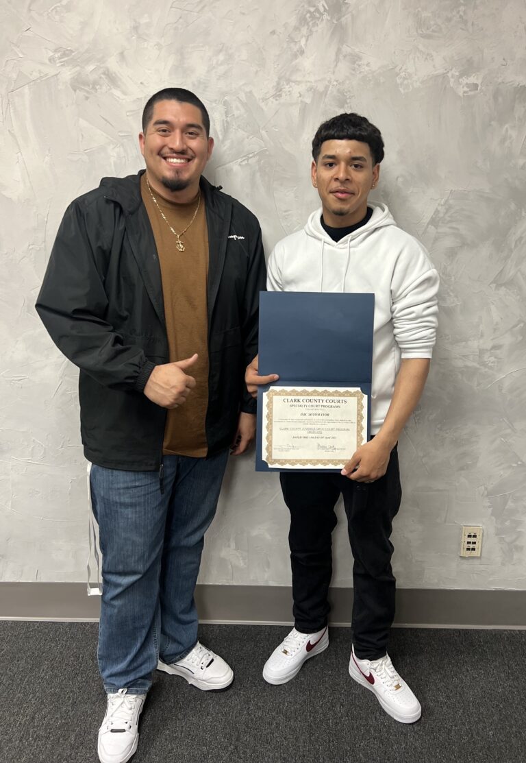 Las Vegas Advocate and Program Participant Connect Over Shared Experiences